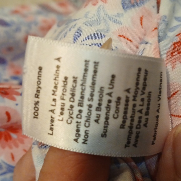 Talbots Band Collar Popover - Blooming Garden Sz XL NWOT - Picture 7 of 9